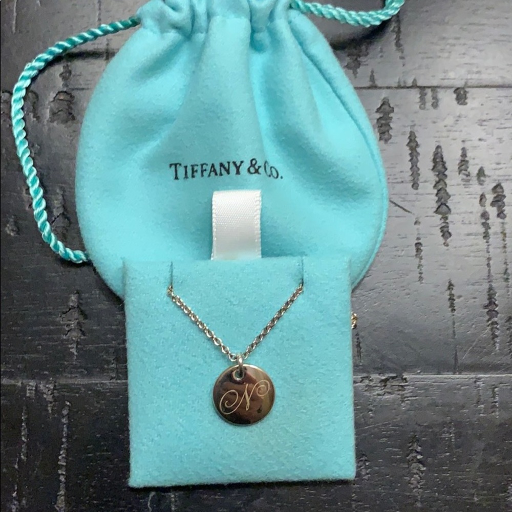 Tiffany necklace engraved.  N